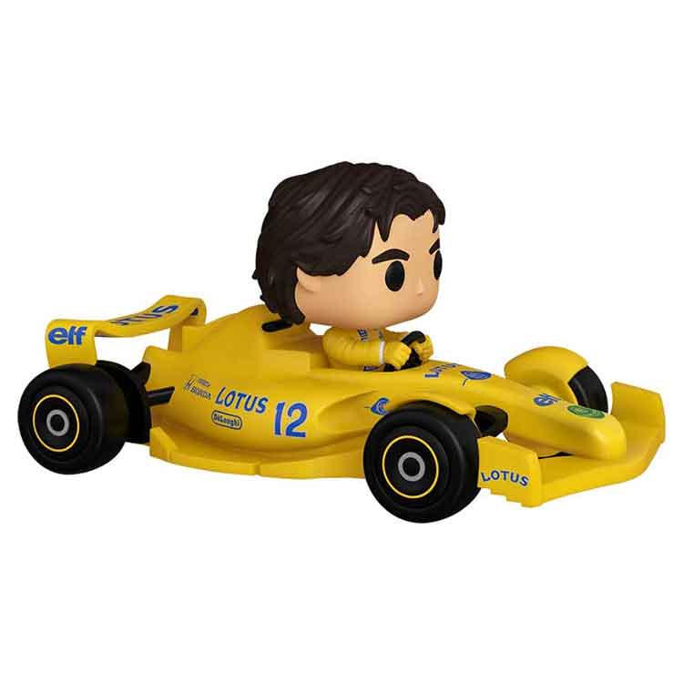 Funko Pop Rides Super Deluxe: Ayrton Senna in Lotus Racing Car Figure