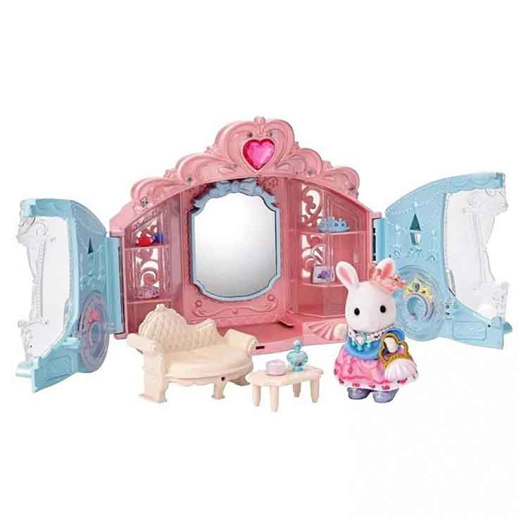 Sylvanian Families Style & Sparkle Dressing Room - White Rabbit Playset