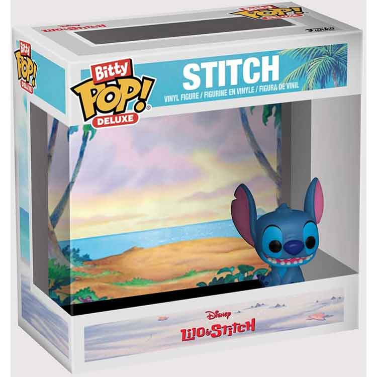 Funko Bitty Pop! Deluxe Stitch Beach Vinyl Figure with Display Case