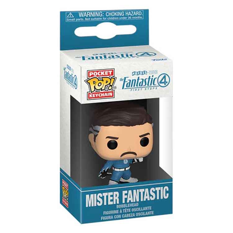 Funko Pop Keychain: Marvel Fantastic Four - Mister Fantastic Vinyl Figure