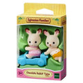 Sylvanian Families Chocolate Rabbit Twins Collectible Figures with Toy