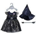 BABY born Witch Dress Halloween Doll Outfit with Hat and Broomstick