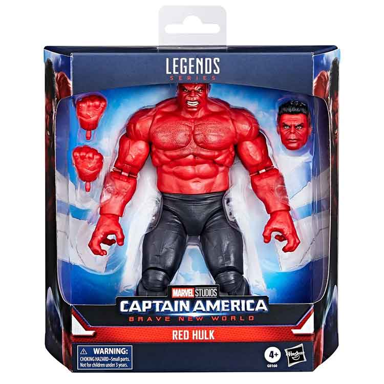 Marvel Legends Red Hulk Deluxe 6-Inch Action Figure – Hasbro Toy