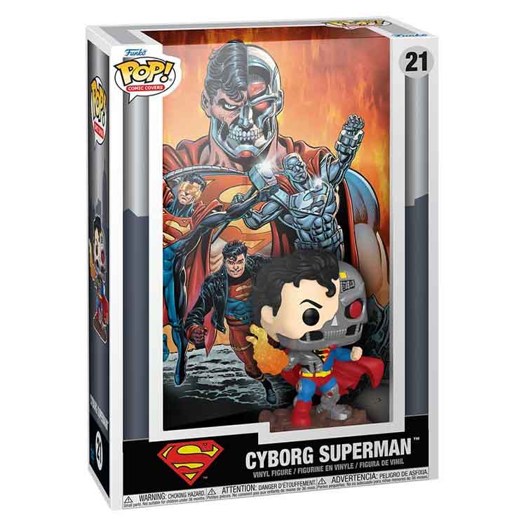 Funko Pop Comic Cover: DC Superman Reign of the Supermen Cyborg Superman