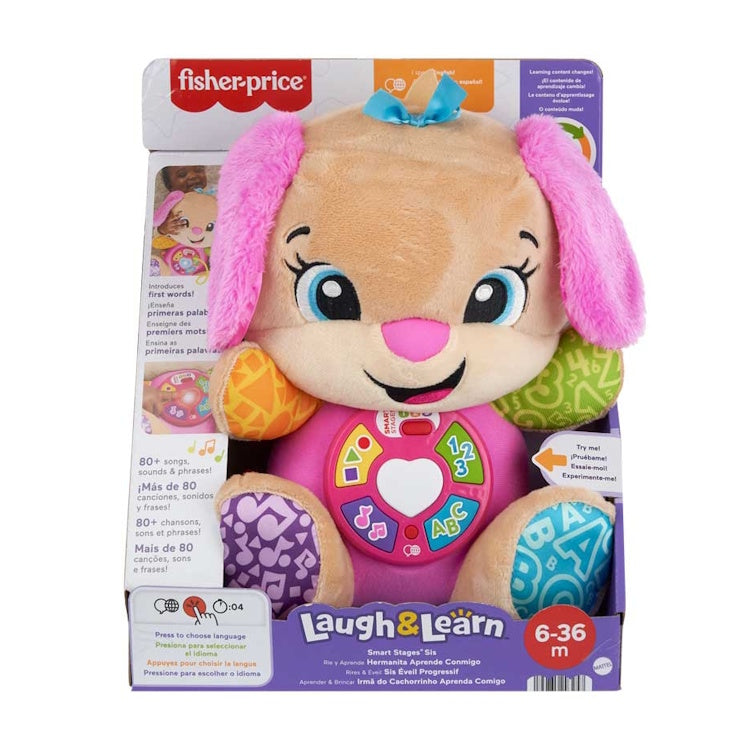 Fisher-Price Laugh & Learn Smart Stages Sis - Musical Plush Baby Toy