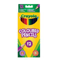 Crayola Coloured Pencils - 12 Pack Art Drawing Tools with White Pencil