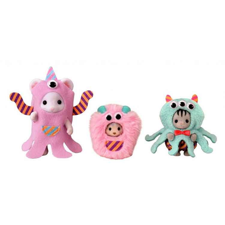 Sylvanian Families Funny Monster Trio – Collectible Animal Figures