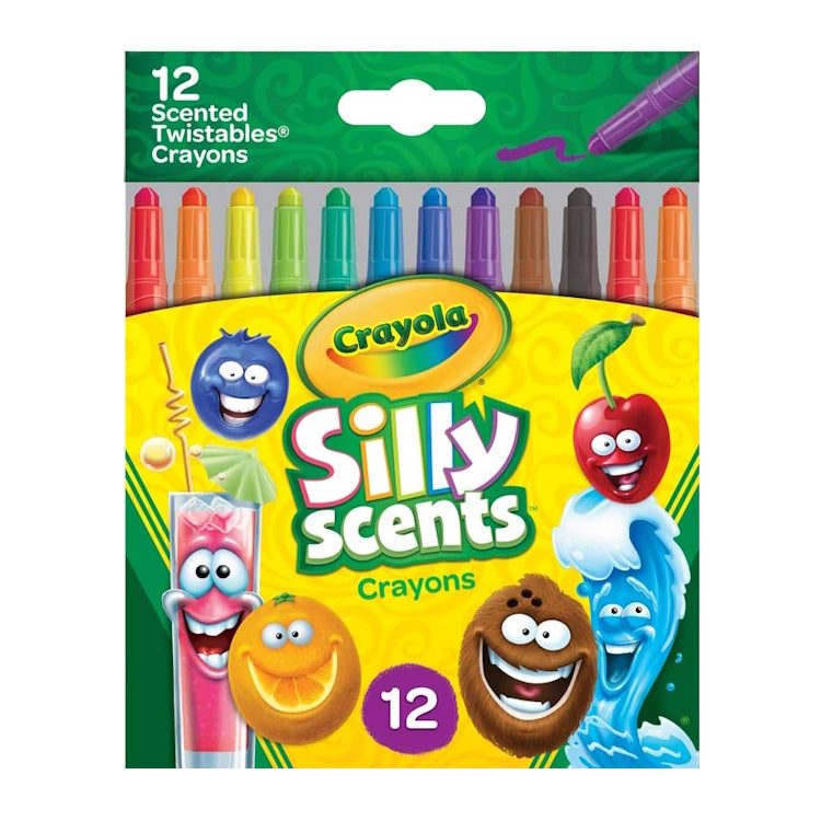 Crayola Silly Scents Twistable Crayons – 12 Scented Mini Crayons