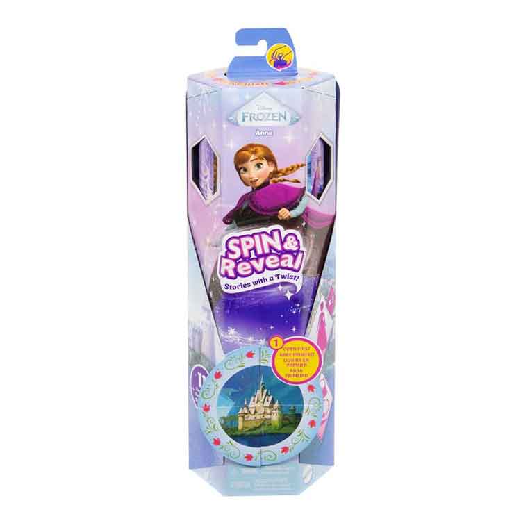 Disney Frozen Anna Spin & Reveal Fashion Doll Playset with 10 Surprises