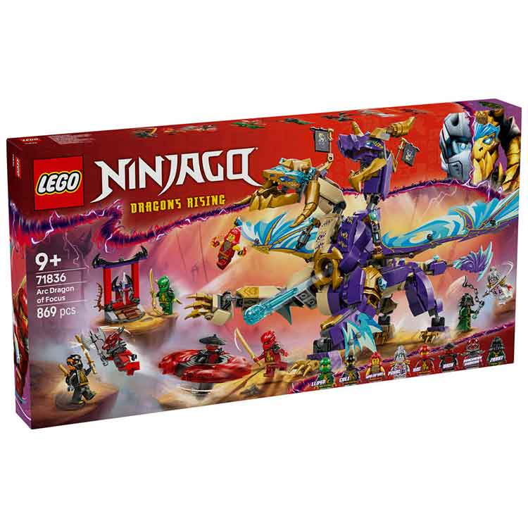 LEGO NINJAGO Arc Dragon of Focus 71836 Building Set with 8 Minifigures