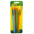 Crayola Paintbrushes – 5 Assorted Sizes Natural Hair Brushes for Kids