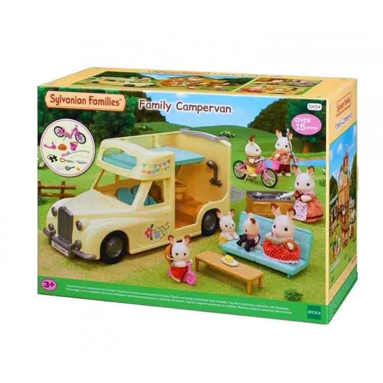 Sylvanian Families Family Campervan – 7-Seater Camping Toy Playset