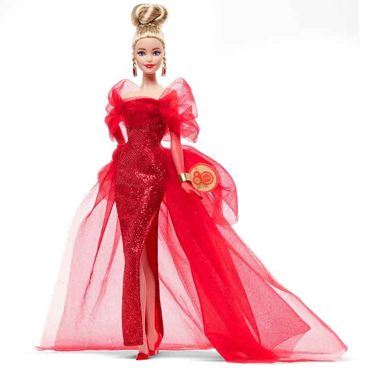 Mattel 80th Anniversary Barbie Malibu Doll | Black Label Collector Edition