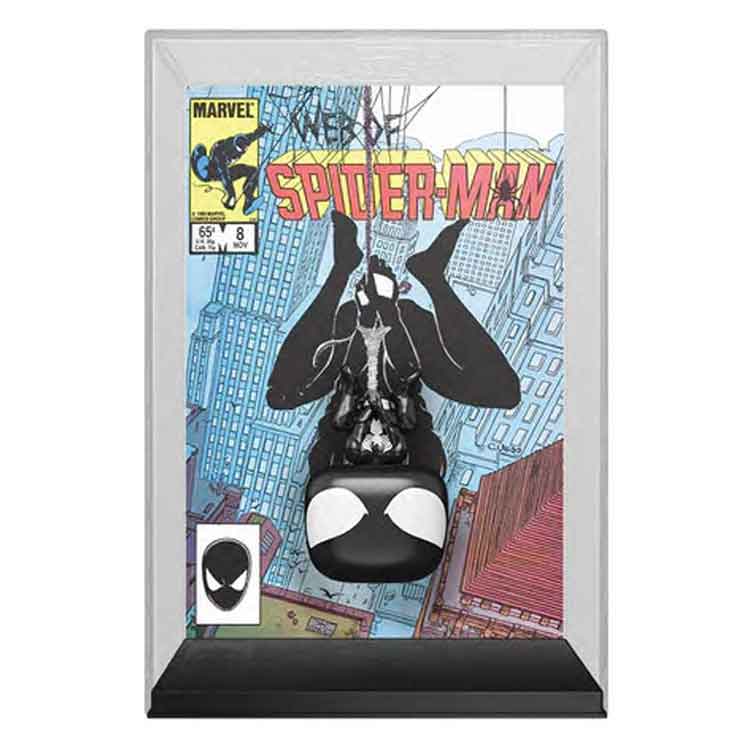 Funko Pop! Comic Cover: Marvel Black Suit Spider-Man Vinyl Figure