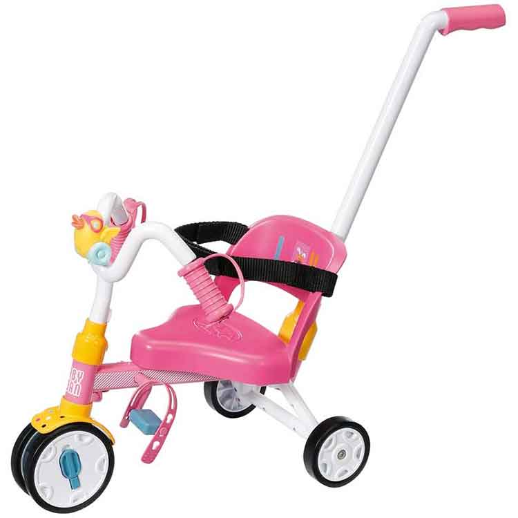 BABY born Doll Tricycle – Toy Trike with Horn and Handlebar for 43cm Dolls