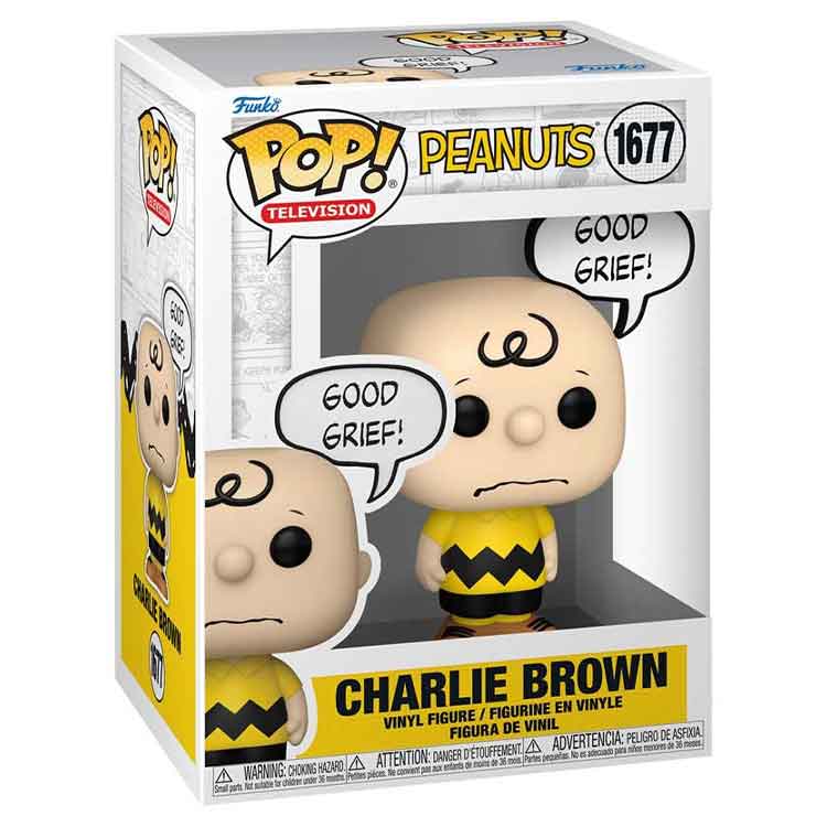 Funko Pop Animation: Peanuts Charlie Brown Good Grief Vinyl Figure