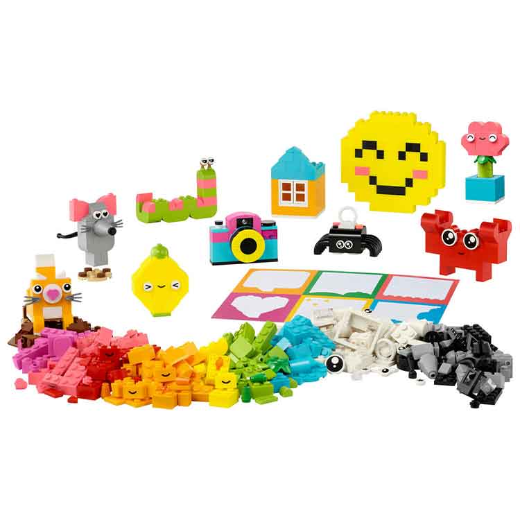 LEGO 11042 Classic Creative Happy Box – Building Bricks Set for Ages 5+