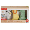 Fisher-Price Wooden Stack & Sort Animals - FSC-Certified Toddler Toy