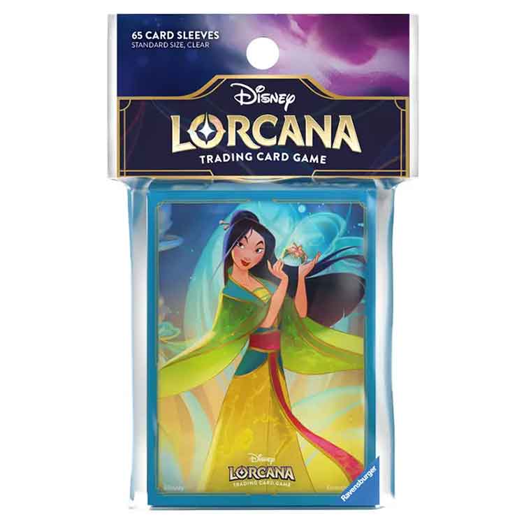 Disney Lorcana Card Sleeves – Mulan Matte Finish Protectors (65 Count)