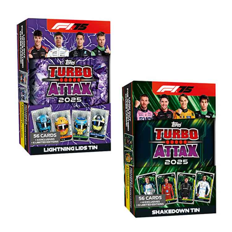Topps F1 Turbo Attax 2025 Mega Tin - 75th Anniversary Trading Cards