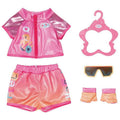 BABY born Doll Bike Outfit – Pink and Orange Sporty Trike Clothing Set