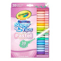 Crayola Supertips Washable Felt Tip Pens – 20 Pastel Colour Markers