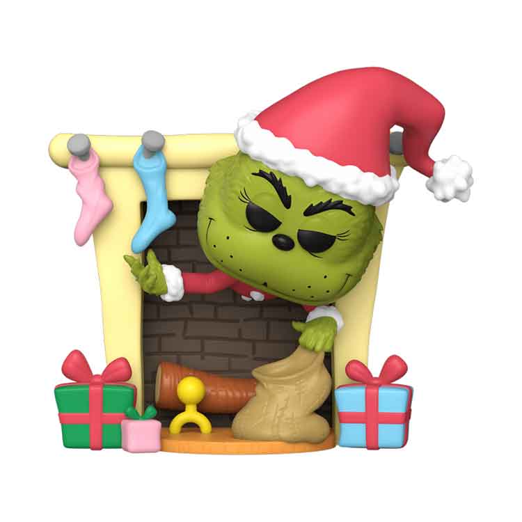 Funko POP Deluxe: Dr. Seuss Grinch with Bag Vinyl Collectible Figure