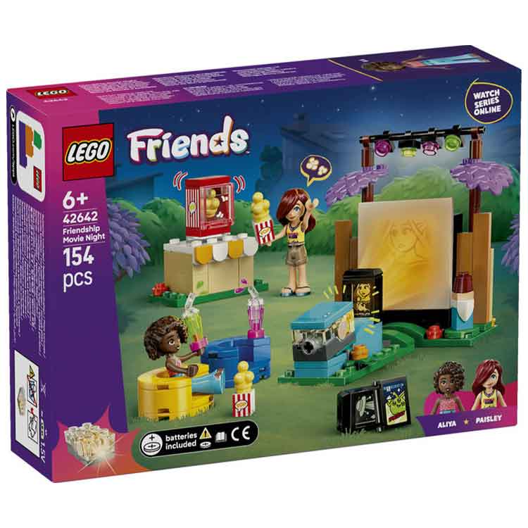 LEGO Friends 42642 Friendship Movie Night Building Kit with Projector