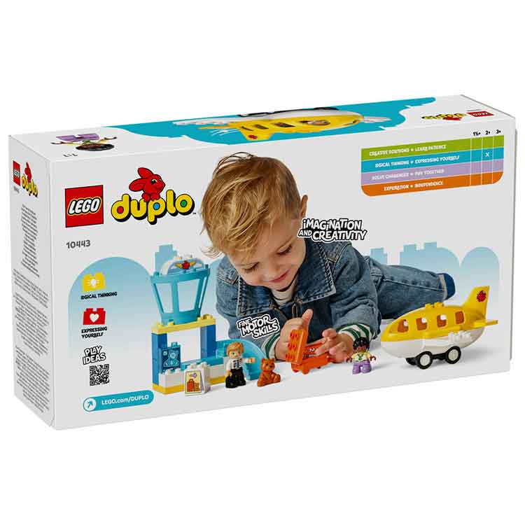 LEGO DUPLO 10443 First Time at the Airport Playset – Toddler Toy