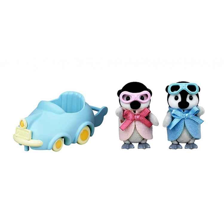 Sylvanian Families Penguin Babies Ride 'n' Play - Miniature Toy Set