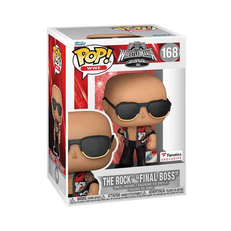 Funko Pop! WWE: The Rock Final Boss WrestleMania 40 Vinyl Figure