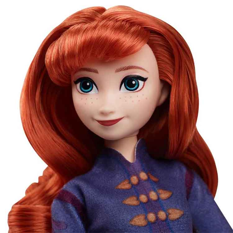 Disney Frozen Anna Ice Skating Fashion Doll with Winter Festival Outfits