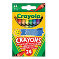 Crayola 24 Pack Wax Crayons – Smooth Lay Down Kids Art Drawing Supplies