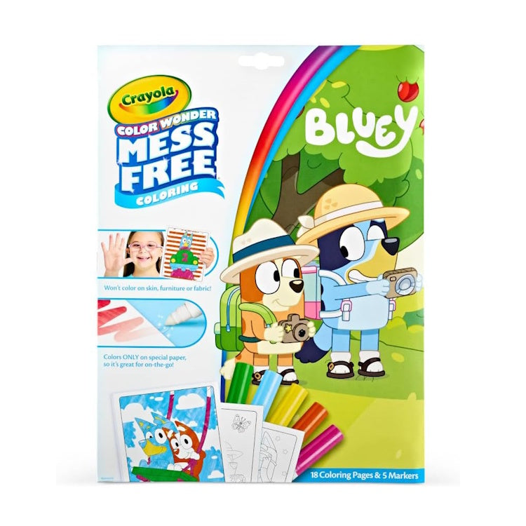 Crayola Bluey Colour Wonder Mess-Free Colouring Set with Markers