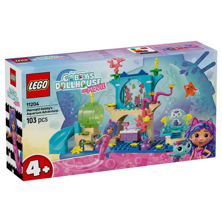 LEGO Gabby's Dollhouse 11204 Mermaid Gabby's Aquarium Adventure Toy