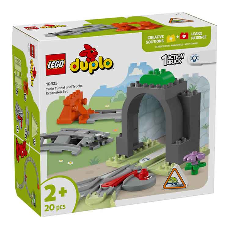 LEGO DUPLO 10425 Train Tunnel and Tracks Expansion Set for Toddlers