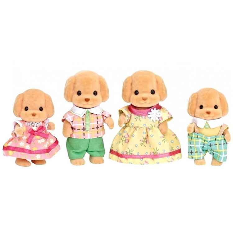 Sylvanian Families Toy Poodle Family – Collectible Animal Figures