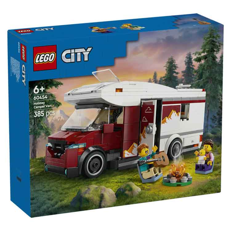 LEGO City 60454 Holiday Adventure Camper Van Building Set for Kids