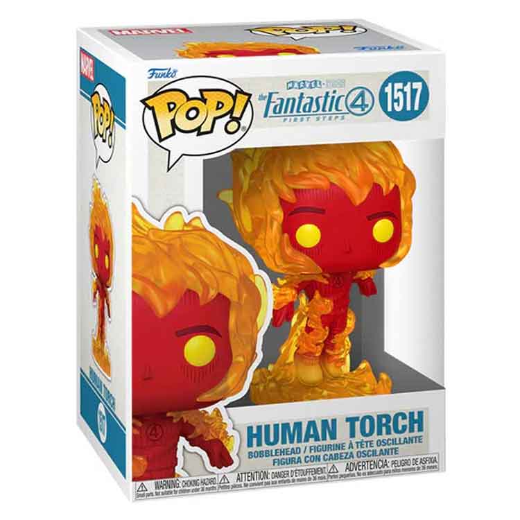Funko Pop Marvel: Fantastic Four Human Torch Vinyl Figure – 9cm