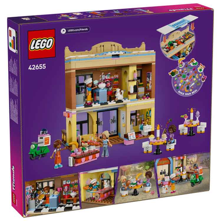 LEGO Friends 42655 Restaurant and Cooking School Building Set