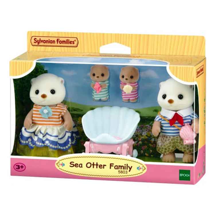 Sylvanian Families Sea Otter Family – 5-Piece Collectible Figure Set