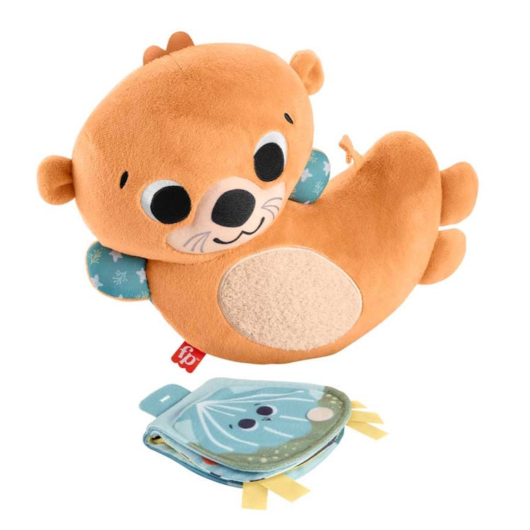 Fisher-Price 2-in-1 Rockin’ Tummy Time Otter Plush Sensory Toy