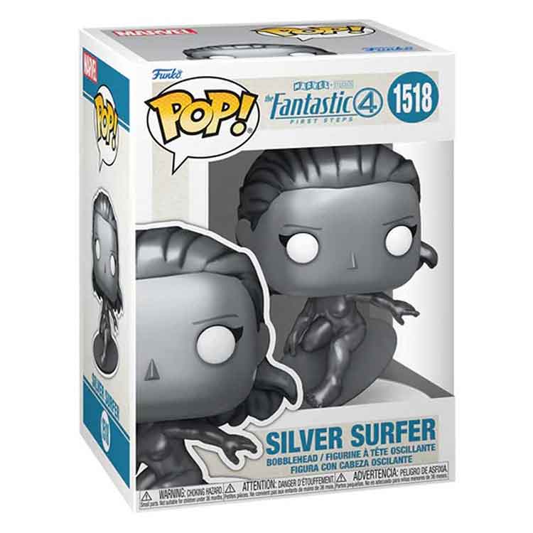 Funko Pop Marvel: Fantastic Four Silver Surfer Vinyl Figure - 9cm