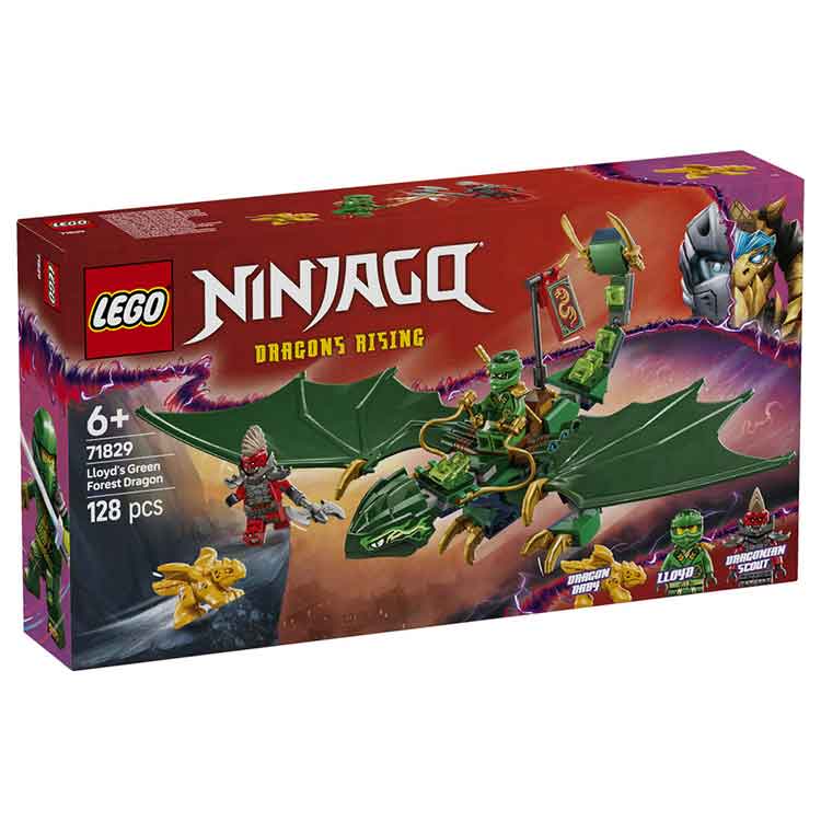 LEGO NINJAGO Lloyd's Green Forest Dragon 71829 Building Kit Toy