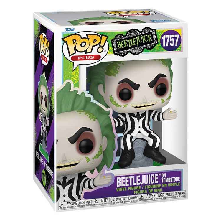 Funko Pop! Beetlejuice S3 – Beetlejuice with Tombstone Vinyl Figure