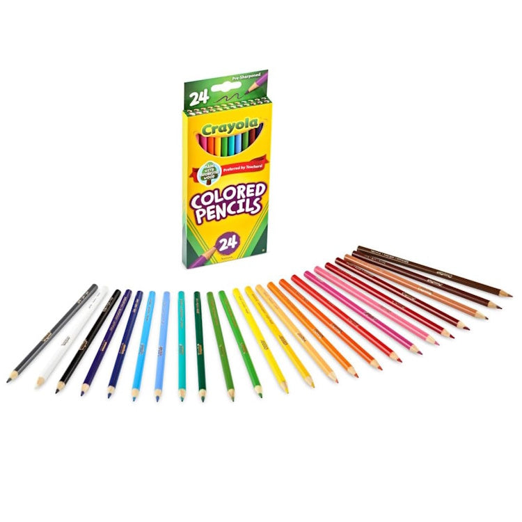 Crayola Coloured Pencils - 24 Pack Art Set for Drawing and Sketching