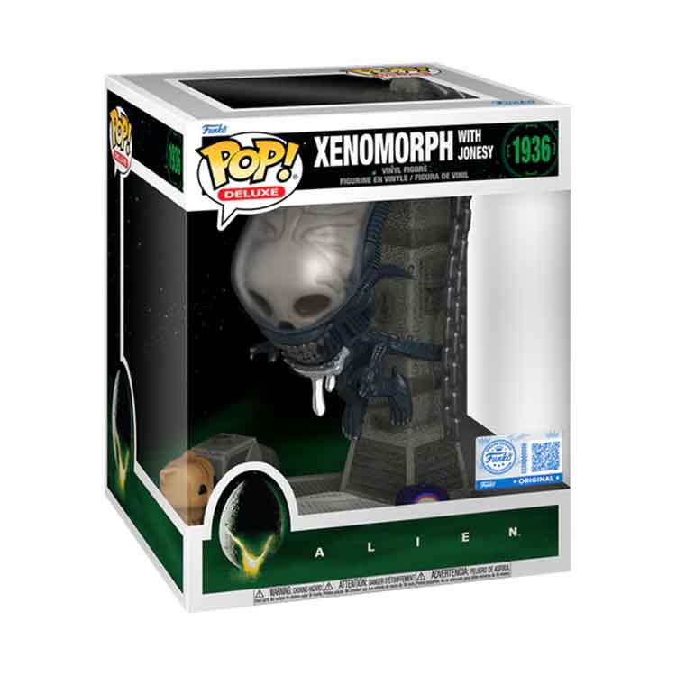 Funko Pop! Deluxe Alien Xenomorph with Jonesy Vinyl Figure – 6.8 in