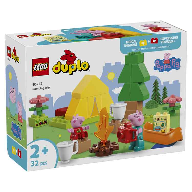 LEGO DUPLO Peppa Pig Camping Trip 10452 - Toddler Nature Building Toy