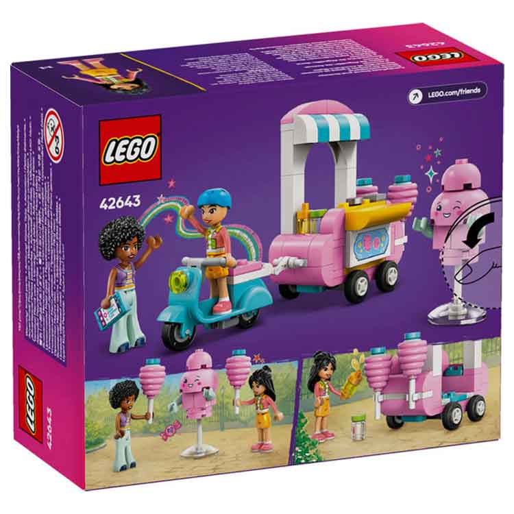 LEGO Friends 42643 Cotton Candy Stand and Scooter Building Kit for Kids
