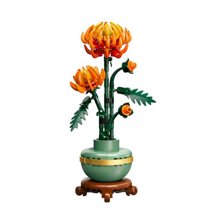 LEGO Icons Chrysanthemum 10368 Botanical Collection Flower Decor Set